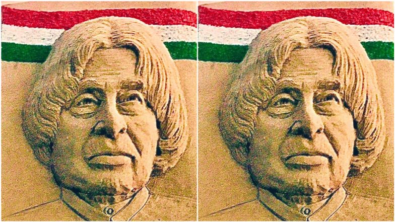 APJ Abdul Kalam 6th Death Anniversary: Remembering People’s President of India With This Incredible Sand Art by Sudarsan Pattnaik