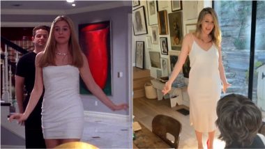 Alicia Silverstone Re-Enacts This Classic ‘Cher in Calvin Klein White Dress’ Scene From Clueless To Celebrate Movie’s 26th Anniversary