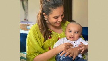 Anita Hassanandani Shares Adorable Pictures of Son Aaravv’s Mundan Ceremony