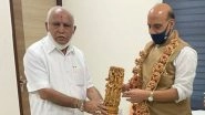BS Yediyurappa Meets Rajnath Singh in Delhi, Discusses Indigenous Aerospace, Defence Manufacturing Ecosystem in Karnataka