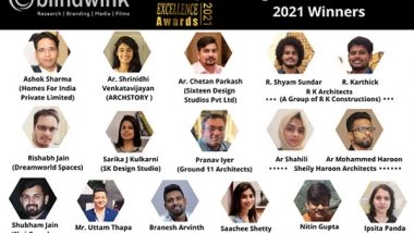 Business News | Blindwink Honors the Winners of Design Excellence Awards - 2021
