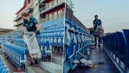F1: Sebastian Vettel Helps Clean Stands At Silverstone Following British Grand Prix (Watch Video)
