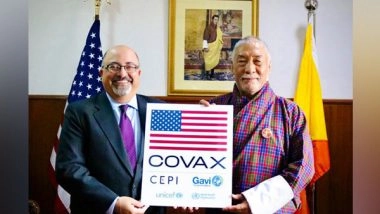 World News | US' Gift of 500,000 COVID-19 Vaccine Doses Reach Bhutan