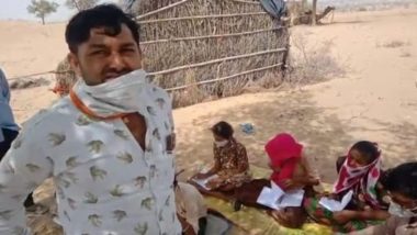 Camels Take ‘Schools’ to Doorsteps of Students Unable to Attend Online Classes in Remote Villages of Rajasthan During COVID-19 Crisis