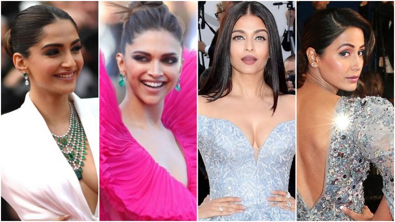 Cannes Throwback: Deepika Padukone, Sonam Kapoor, Aishwarya Rai Bachchan and Other Indian Actresses Shining Bright on Film Festival Red Carpet