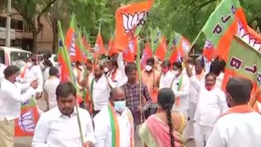 India News | BJP Kisan Morcha Holds Protest in Hyderabad Demanding Release of Rs 1 Lakh Farmer Loan Waiver