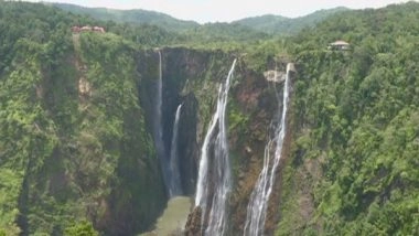 India News | Jog Waterfall in Karnataka on Verge of Drying Up Due to Less Rainfall