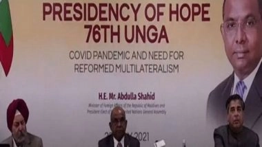 World News | Abdullah Shahid Praises India for Supplying COVID-19 Vaccines, Essential Medicines to World