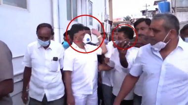 Karnataka: Don’t Make a Big Issue of My Slapping Party Worker, He Is a Relative, Says State Congress Chief DK Shivakumar (Watch Video)
