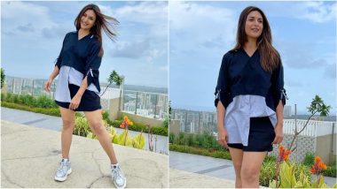 Divyanka Tripathi Looks Effortlessly Cool in Shirt, Shorts and Sneakers (View Photos)