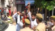 India News | Bajrang Dal Shows Black Flags to Mehbooba Mufti in Jammu