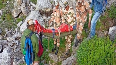 India News | ITBP Rescues Injured Trekker from 18,570 Feet in Himachal Pradesh