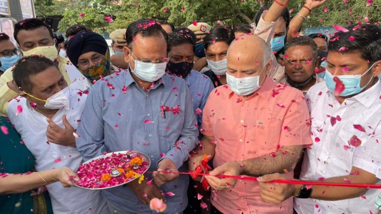 Delhi Deputy CM Manish Sisodia Lays Foundation Stone for School in Nasirpur, Inspects Under-Construction Buildings