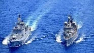 World News | INS Tabar Undertakes Drills with Greek Navy Ship in Mediterranean Sea