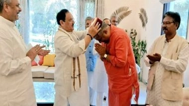 India News | Union Minister Bhupender Yadav Meets BJP Chief JP Nadda