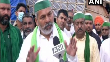 India News | Farmers' Protest: BKU Leader Rakesh Tikait Leaves for Singhu Border