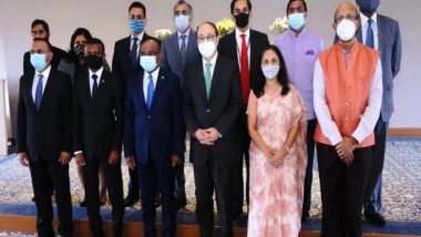 World News | Foreign Secy Shringla Meets UNGA President-elect Abdulla Shahid, Exchange Views on Strengthening Ties