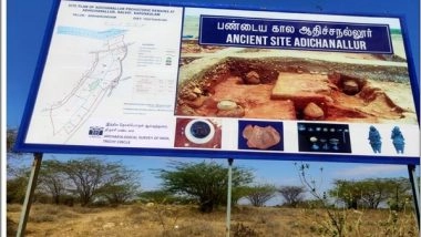 India News | ASI Refutes Kanimozhi's Claim over Lack of Facilities at Adichanallur Heritage Site