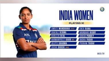 Sports News | IND W V ENG W: Harmanpreet Wins Toss, Opts to Bat in 3rd T20I