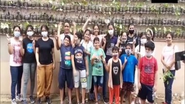 India News | Children Create Vertical Garden in Ludhiana to Reduce Pollution