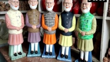 India News | Sculptor in Bihar Carves PM Modi's Statue as Money Bank