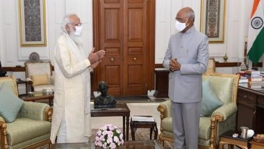 India News | PM Modi Meets President Ram Nath Kovind, Discusses Important Issues