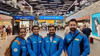 Sports News | Tokyo Olympics: Indian Shooting Contingent Lands in Amsterdam from Zagreb