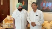Punjab Congress Feud: Any Decision by Party President Acceptable to All, Says Amarinder Singh After Meeting Harish Rawat