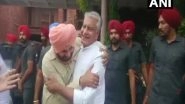 India News | Punjab Congress Crisis: Navjot Sidhu Meets State Unit Chief Sunil Jakhar in Panchkula