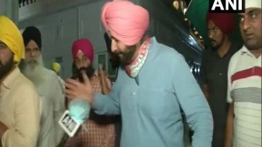 India News | Newly-appointed Punjab Cong Chief Sidhu Offers Prayers at Patiala's Gurdwara Dukhniwaran Sahib