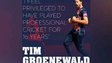 Sports News | Pacer Tim Groenewald Retires from Professional Cricket