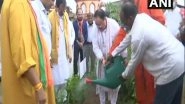 India News | Nadda Offers Prayer, Plants Sapling at Goa's Tapobhumi Math