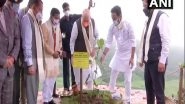 India News | Amit Shah Launches Assam Rifles' Green Sohra Plantation Drive in Shillong