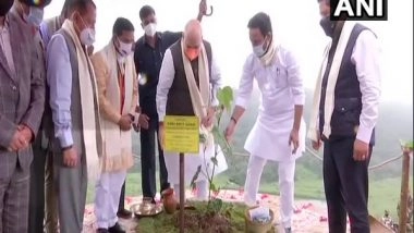 India News | Amit Shah Launches Assam Rifles' Green Sohra Plantation Drive in Shillong