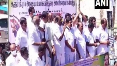 India News | Vizhupuram AIADMK Cadres Protest Against DMK Government in Support of Jayalalithaa University