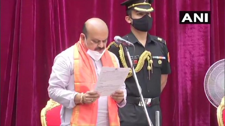 Basavaraj Bommai Takes Oath as New Karnataka Chief Minister, Succeeds BS Yediyurappa