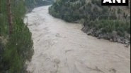 India News | J-K: Chenab River Water Level Rises Due to Heavy Rainfall