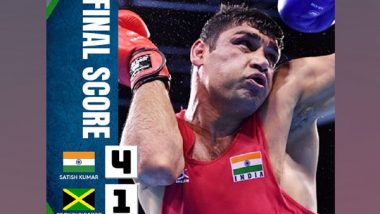Sports News | Tokyo Olympics: Satish Kumar Punches His Way to QFs After Defeating Ricardo Brown 4-1