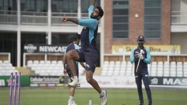 Sports News | Indian Bowlers Sweat It out in Nets Ahead of England Test Series