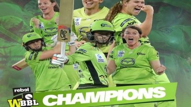 Sports News | WBBL Gets Underway from Oct 14, Sydney Thunder to Launch Title Defense Against Adelaide Strikers
