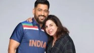 MS Dhoni in Retro Indian Cricket Team Jersey! CSK Captain Joins Farah Khan for Ad Shoot (See Pic)
