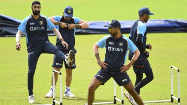 Team India Engage in First Practice Under Lights in Sri Lanka, Watch Video