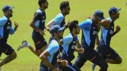 Team India Sweats It Out in the Nets Ahead of IND vs SL, 1st ODI 2021 (Watch Video)