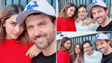 Fighter: Hrithik Roshan, Deepika Padukone And Siddharth Anand Meet Up For The Movie (View Pics)