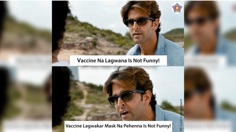 Mumbai Police Takes Hrithik Roshan's Help From Zindagi Na Milegi Dobara To Preach A Lesson On Vaccination And Masks  (View Pic)