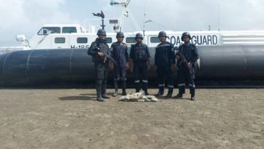 India News | Coast Guard Seizes Charas Worth Rs 32 Lakh Near Gujarat's Jhakau Harbour