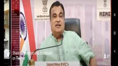 India News | Gadkari 'brand Ambassador' of Khadi Prakritk to Promote Paint Made from Cow Dung