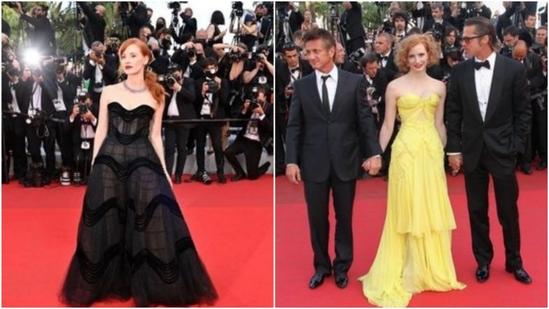 Jessica Chastain Looks Smoking Hot in Strapless Black Dior Gown at Cannes 2021, Also Tweets Photo of Her Debut Look From the Film Festival