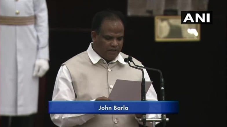 Modi Cabinet Expansion: Munjapara Mahendrabhai, John Barla, L Murugan and Nisith Pramanik Take Oath as Ministers