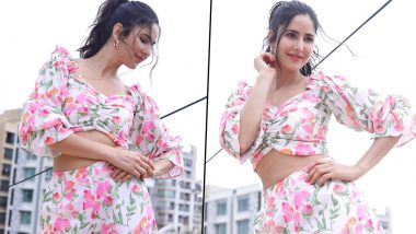 Katrina Kaif Looks As Beautiful As a Spring Bloom in Her Floral Co-Ord Set (View Pics)